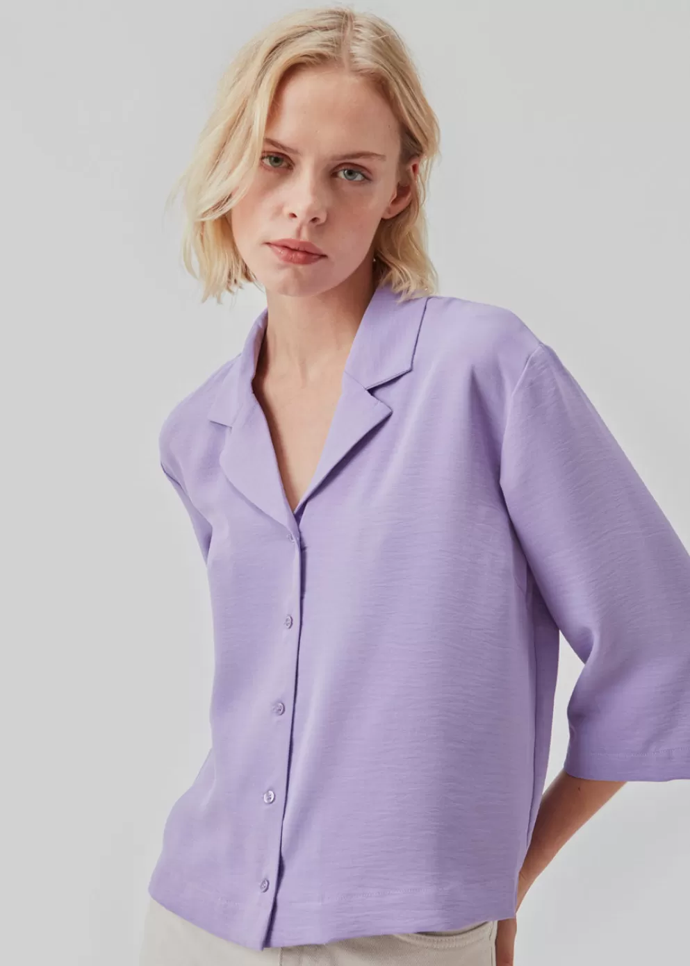 Cheap Modström Aaliyahmd Shirt Purple Blossom