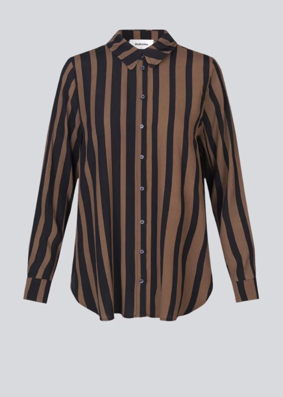 Fashion Modström Aliciamd Print Shirt Bold Sienna Stripe