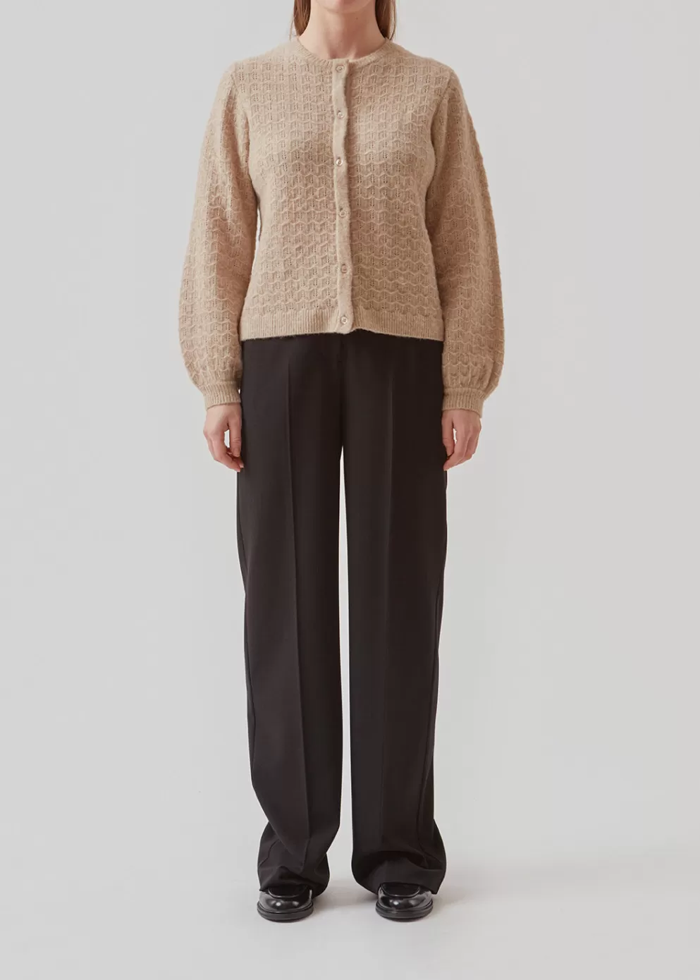 Clearance Modström Alvesmd Cardigan Beige Melange