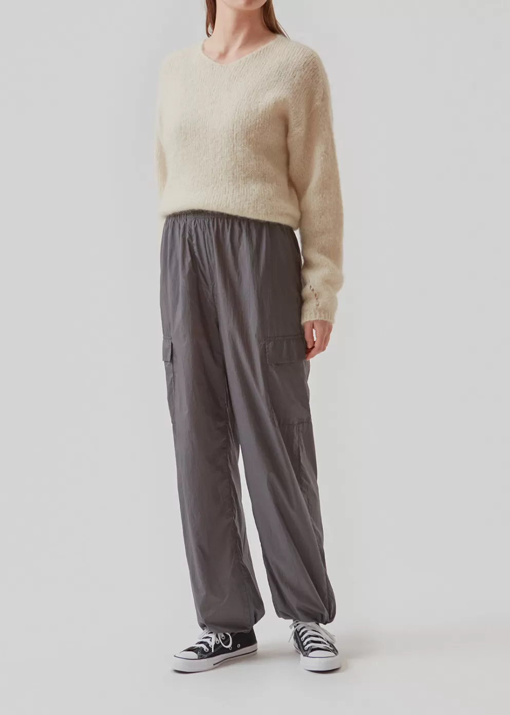 New Modström Amayamd Pants Rainy Grey