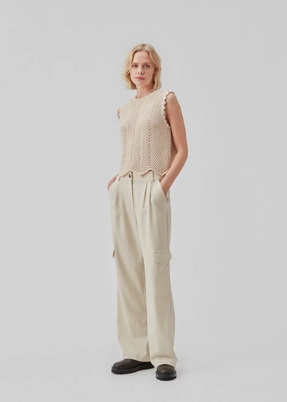 Shop Modström Ankermd Pocket Pants Summer Sand