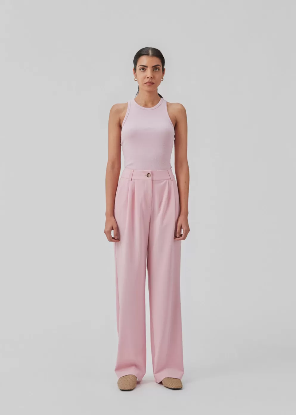 Sale Modström Ankermd Wide Pants Dusty Sorbet