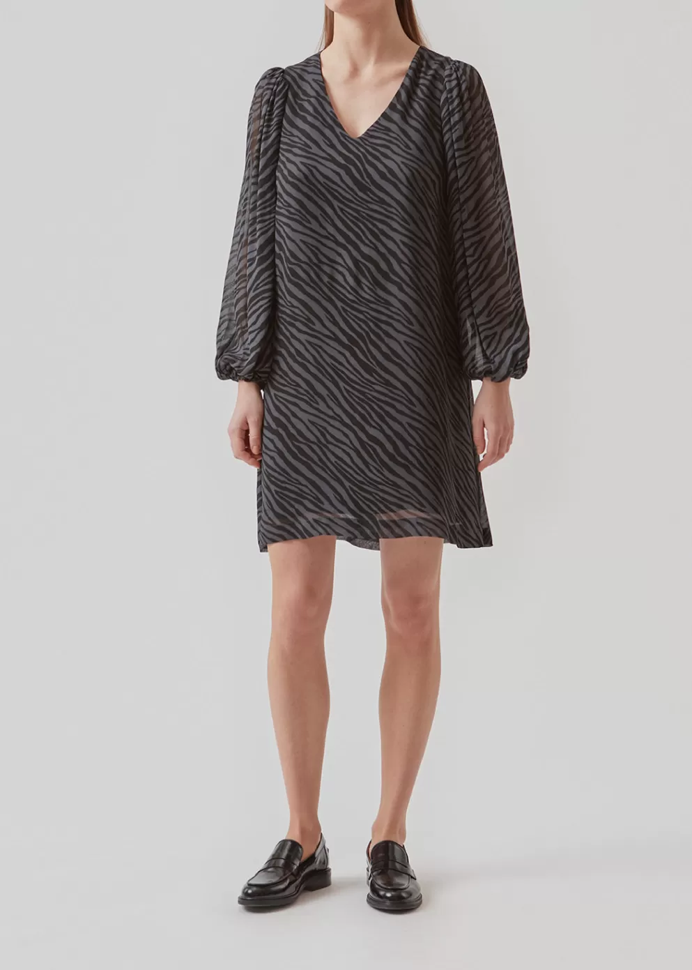 Shop Modström Ariellamd Print Dress Rainy Zebra