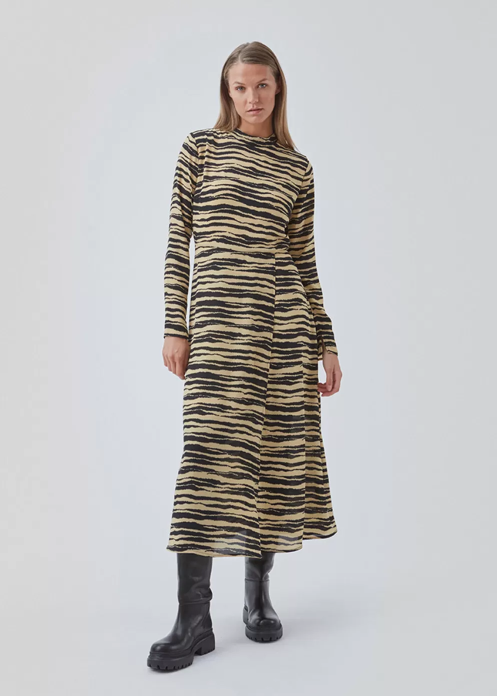 Best Sale Modström Beckymd Print Dress Moonstone Tiger