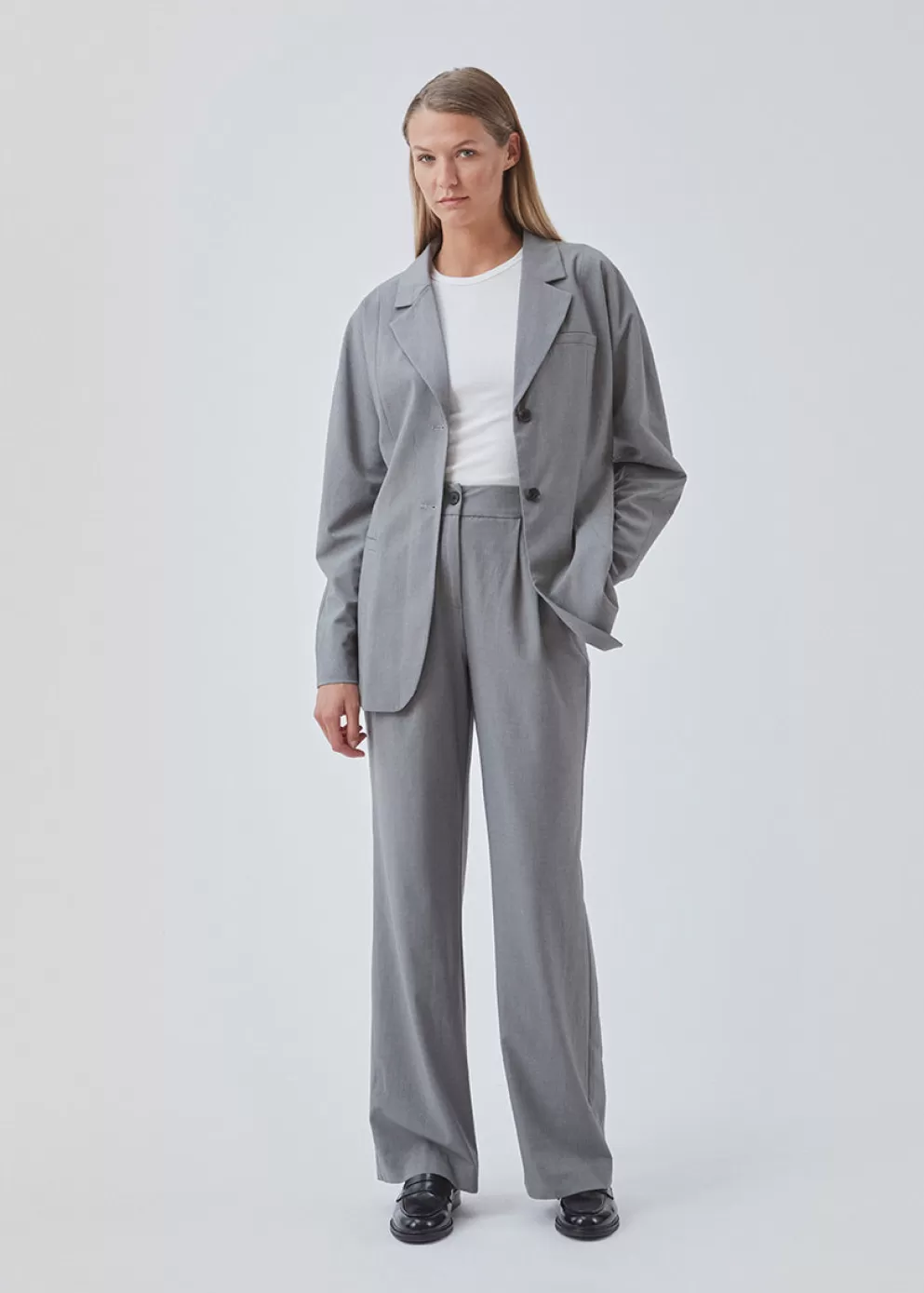 Clearance Modström Bennymd Blazer Grey Melange