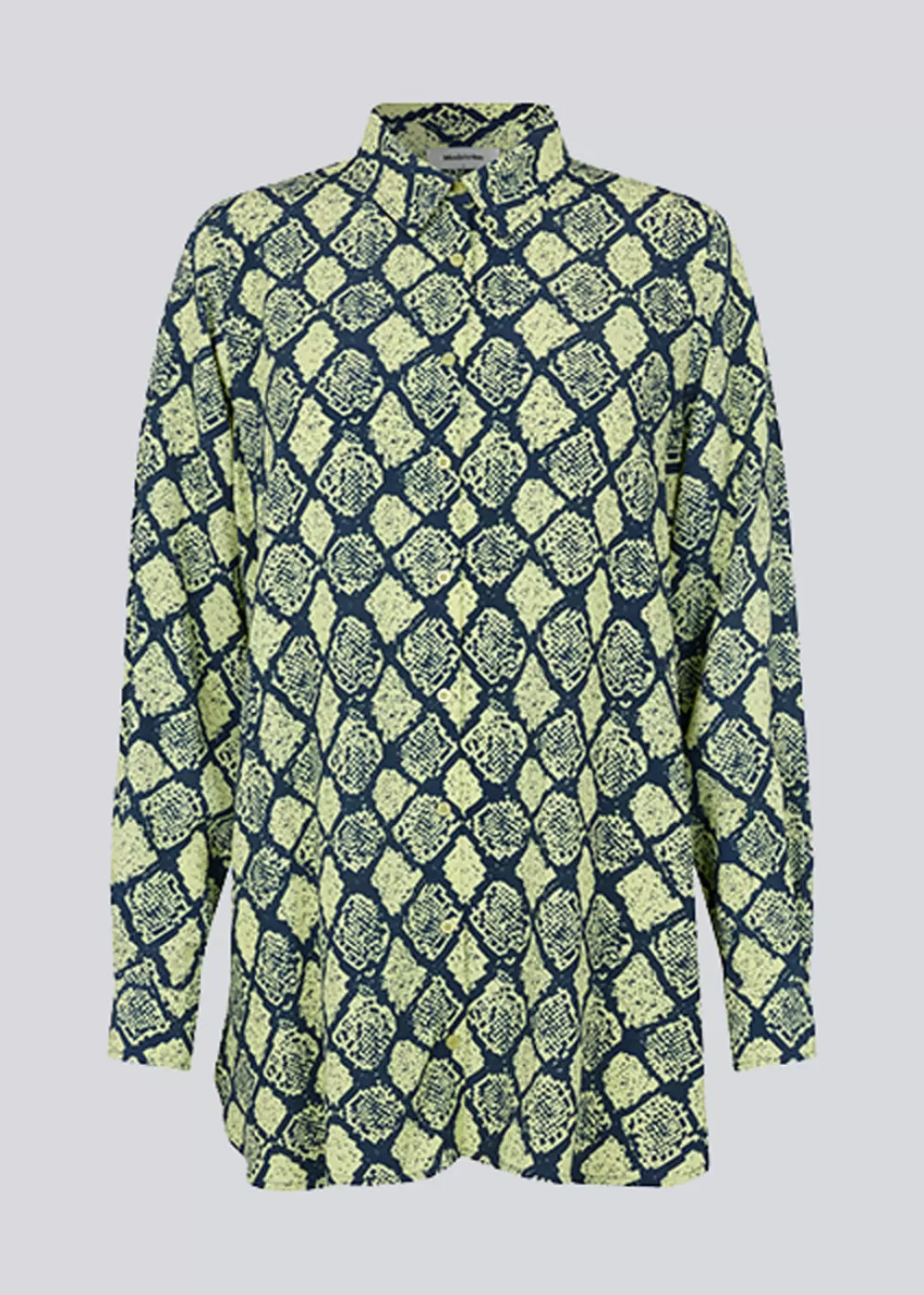 New Modström Camilamd Print Shirt Yellow Snake