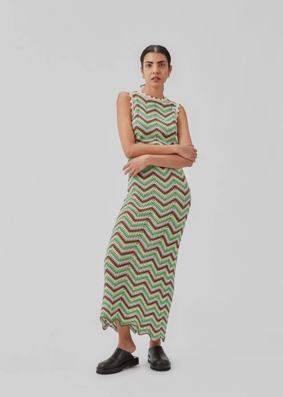 Clearance Modström Carymd Dress Green Sorbet Stripe