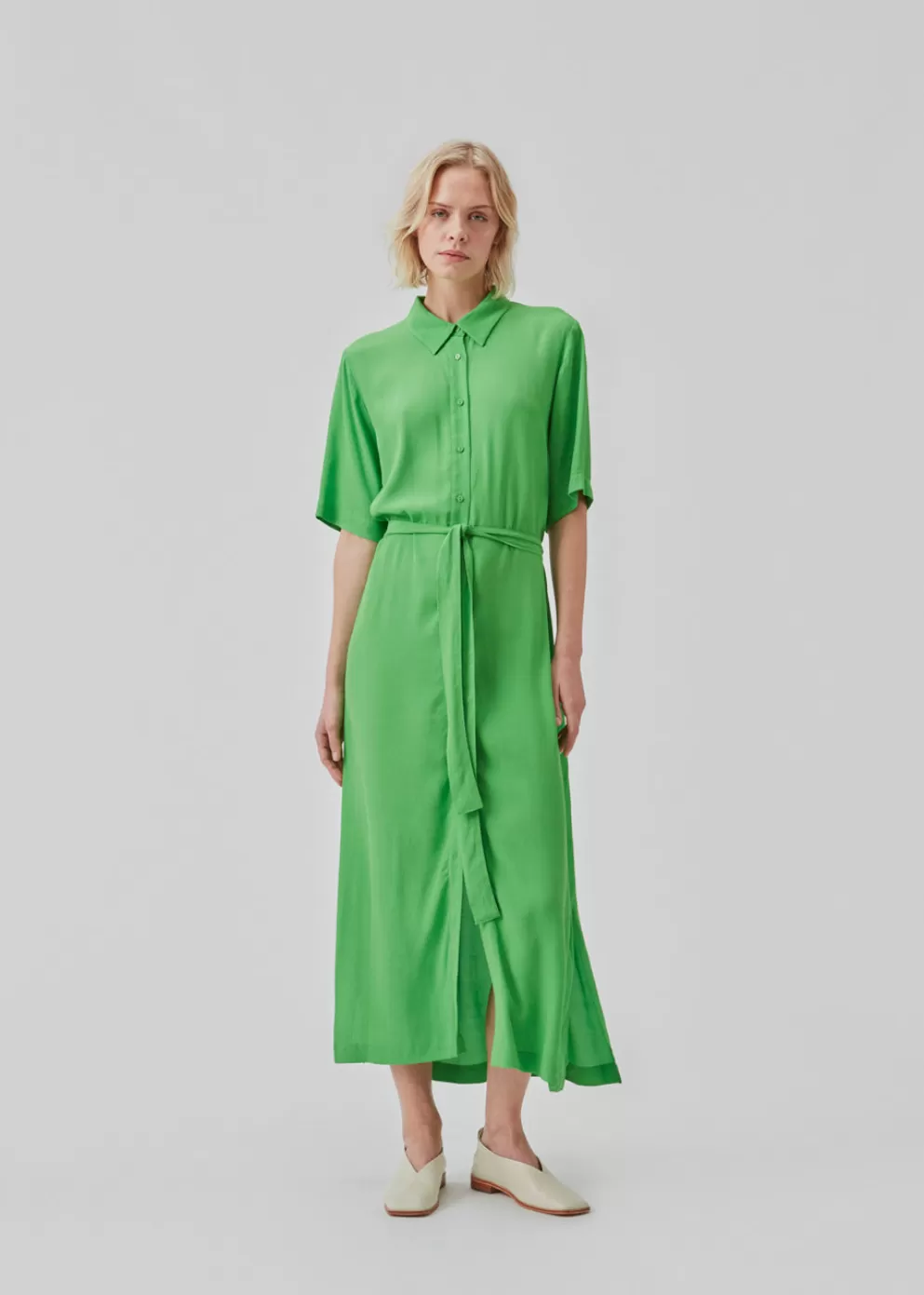 Store Modström Cashmd Long Dress Classic Green