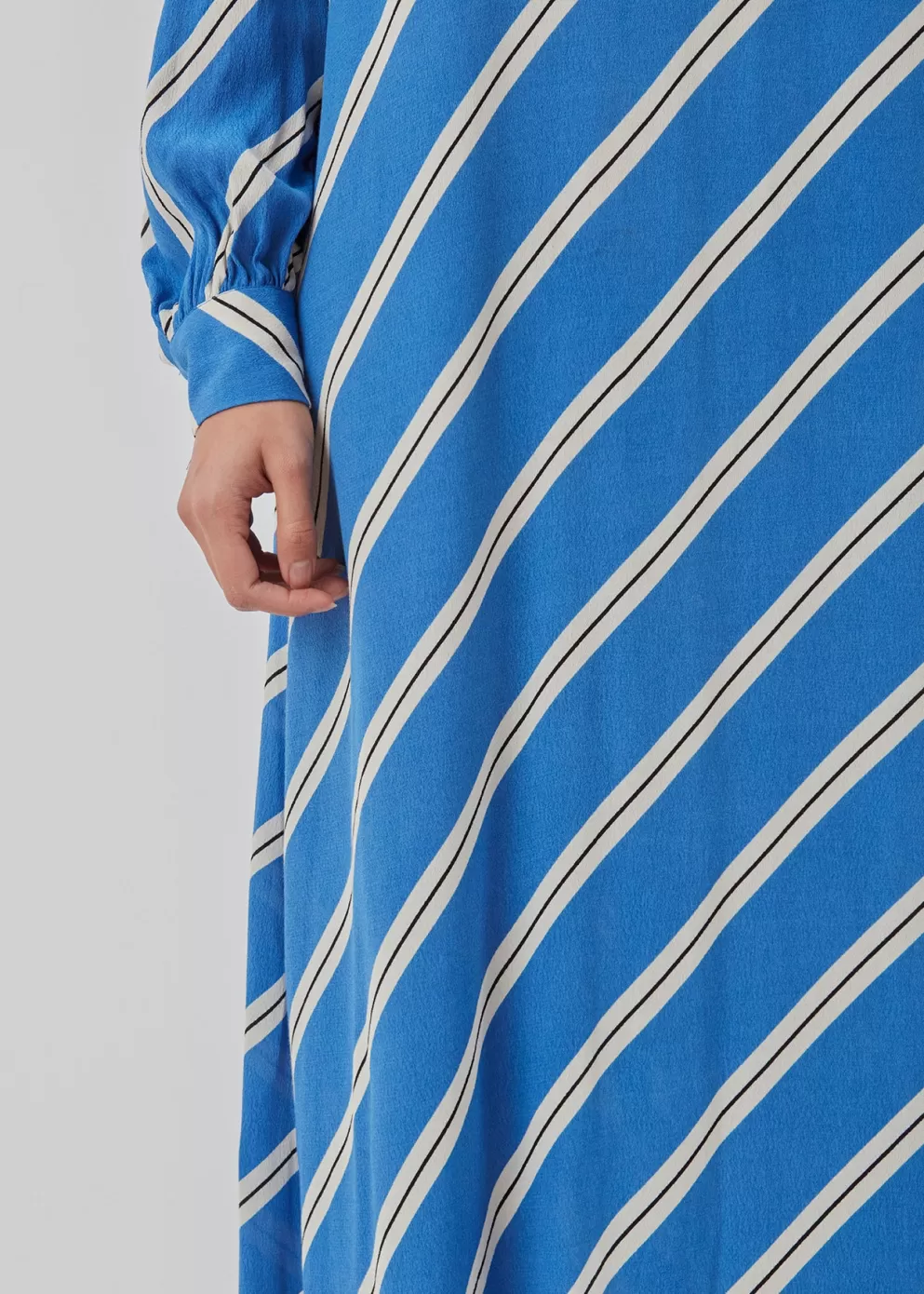 Shop Modström Cennimd Print Dress Azure Stripe