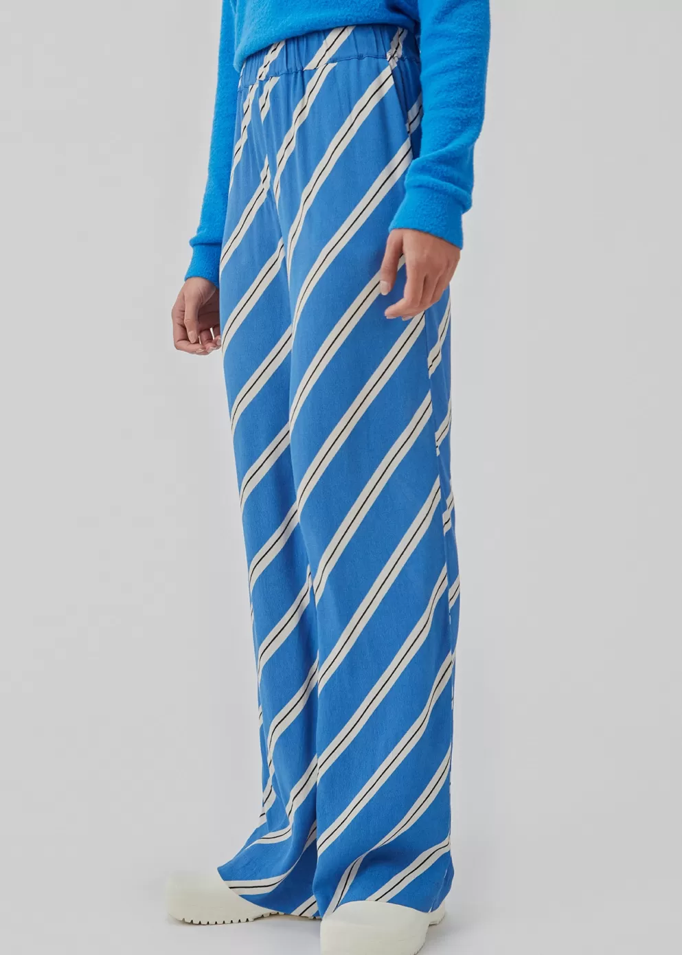 Outlet Modström Cennimd Print Pants Azure Stripe