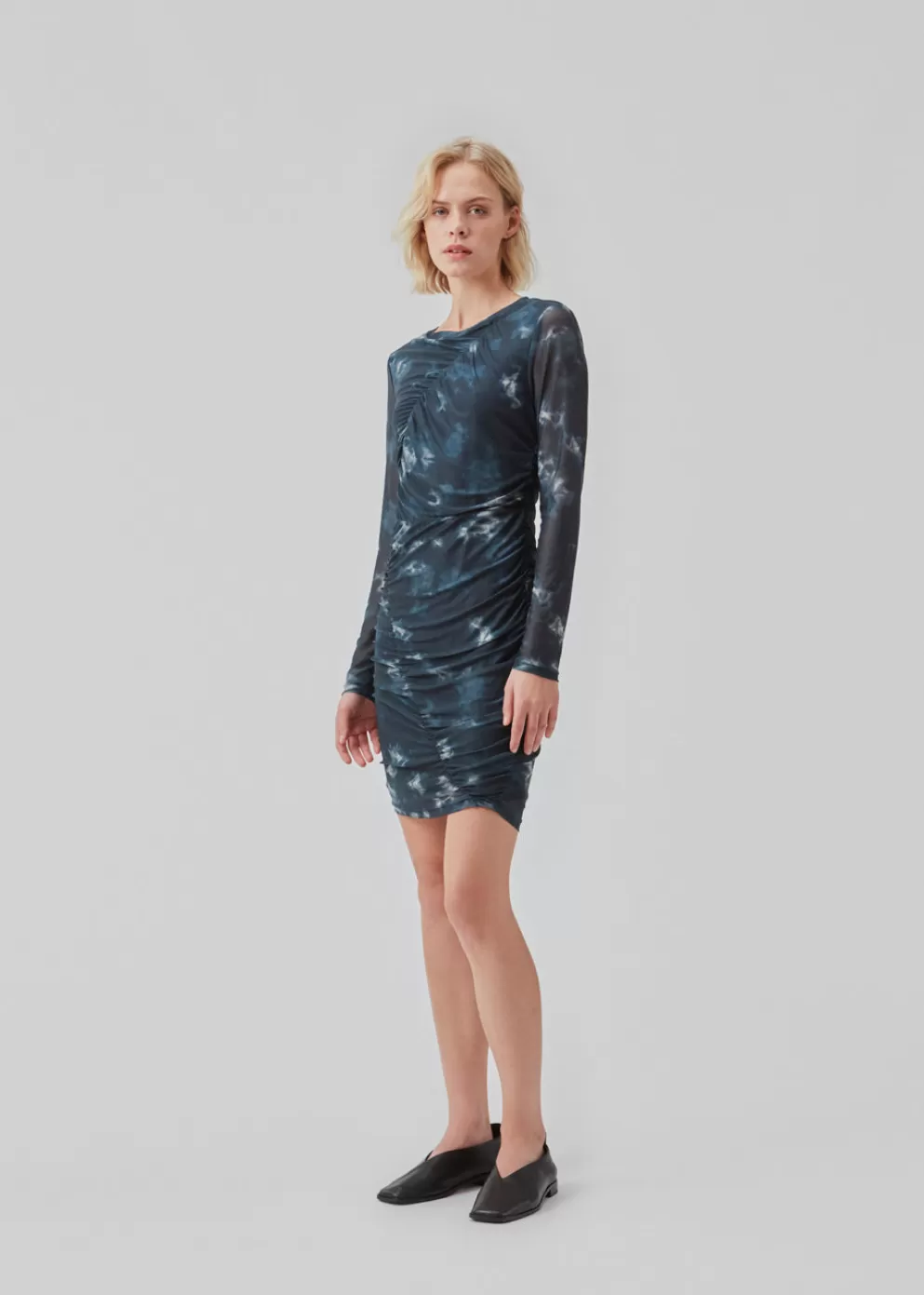 Hot Modström Cliffordmd Print Dress Midnight Tie Dye