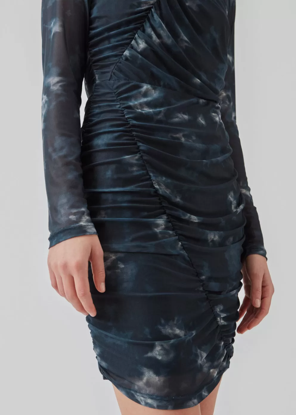 Hot Modström Cliffordmd Print Dress Midnight Tie Dye