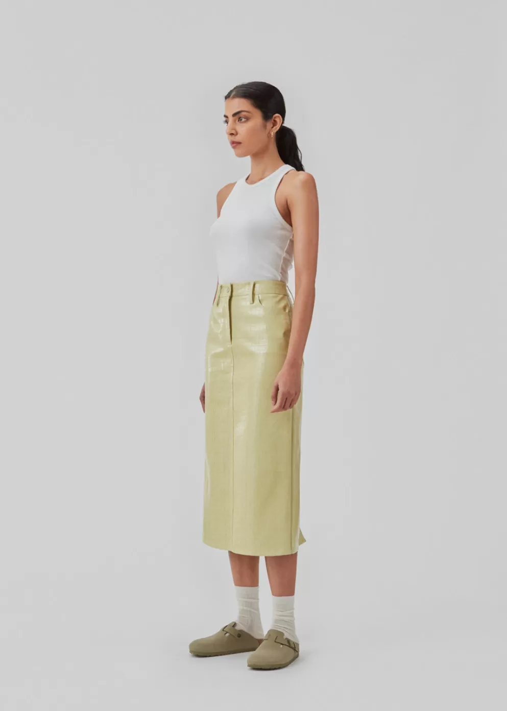 Best Sale Modström Colemd Skirt Yellow Pear