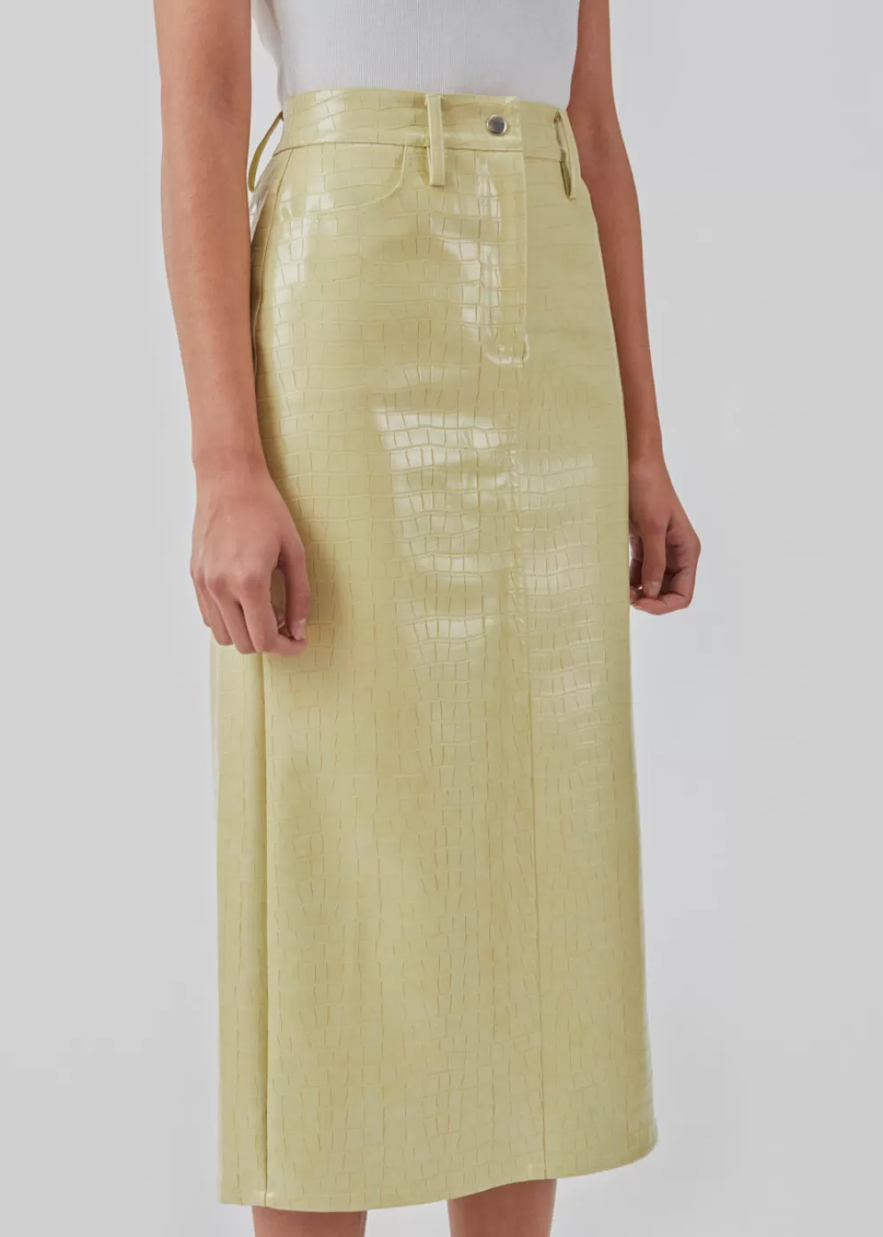 Best Sale Modström Colemd Skirt Yellow Pear