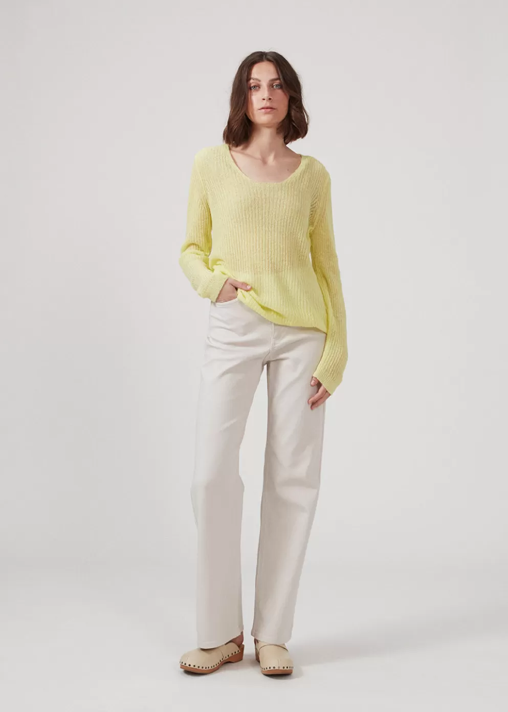 Shop Modström Cordellmd O-Neck Yellow Pear