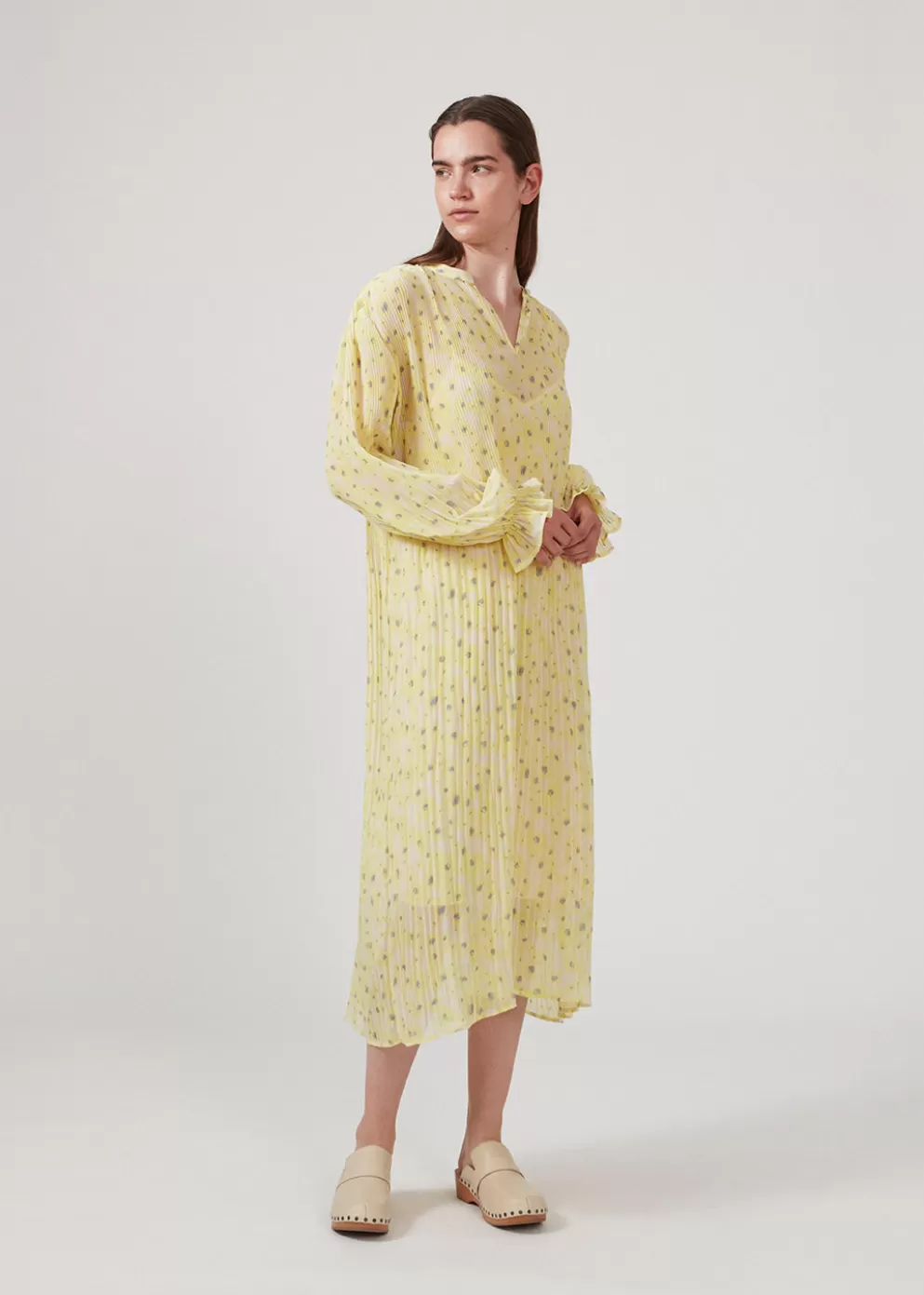 Clearance Modström Cruzmd Print Dress Aqua Yellow Flower