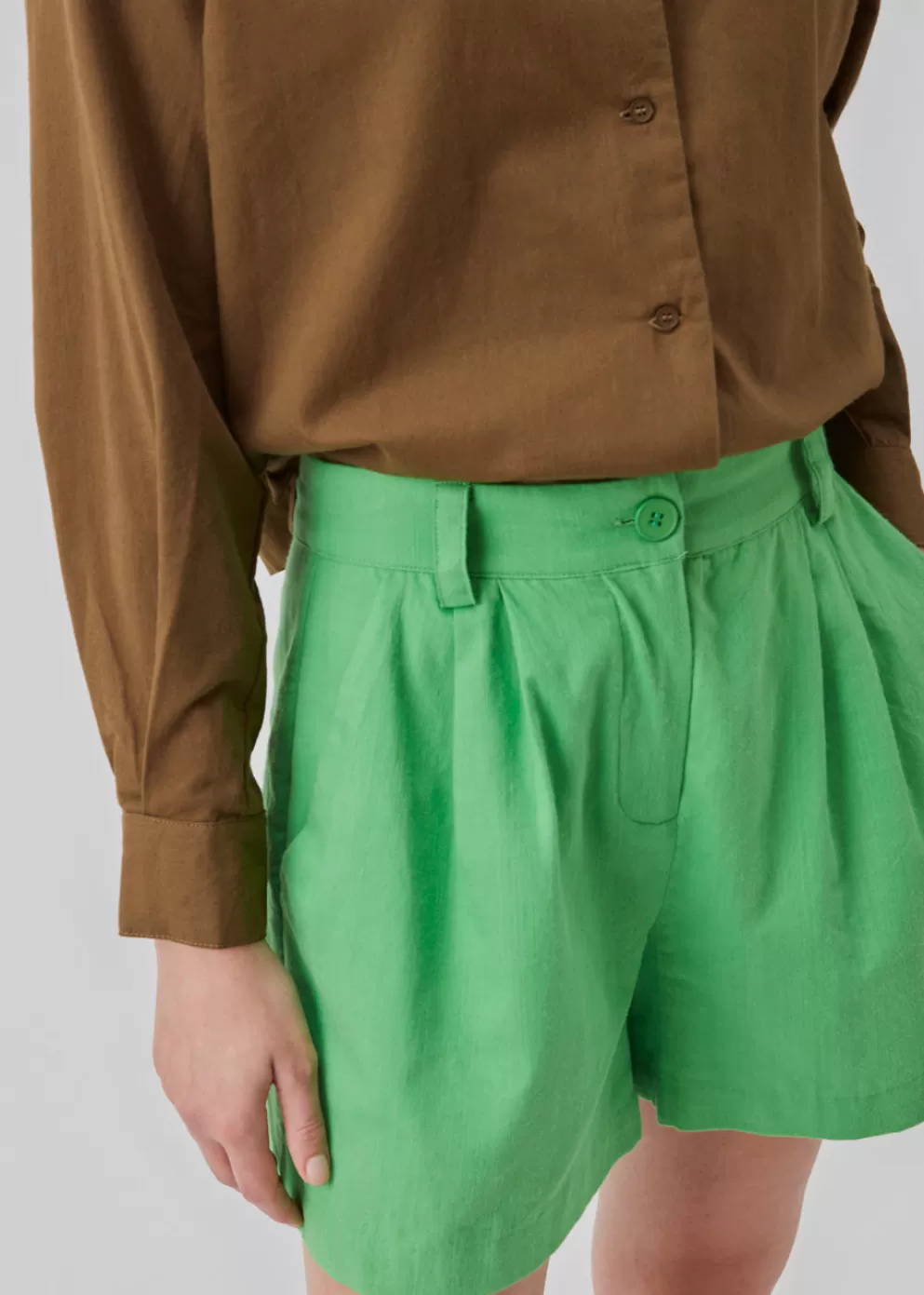 New Modström Cydneymd Shorts Classic Green