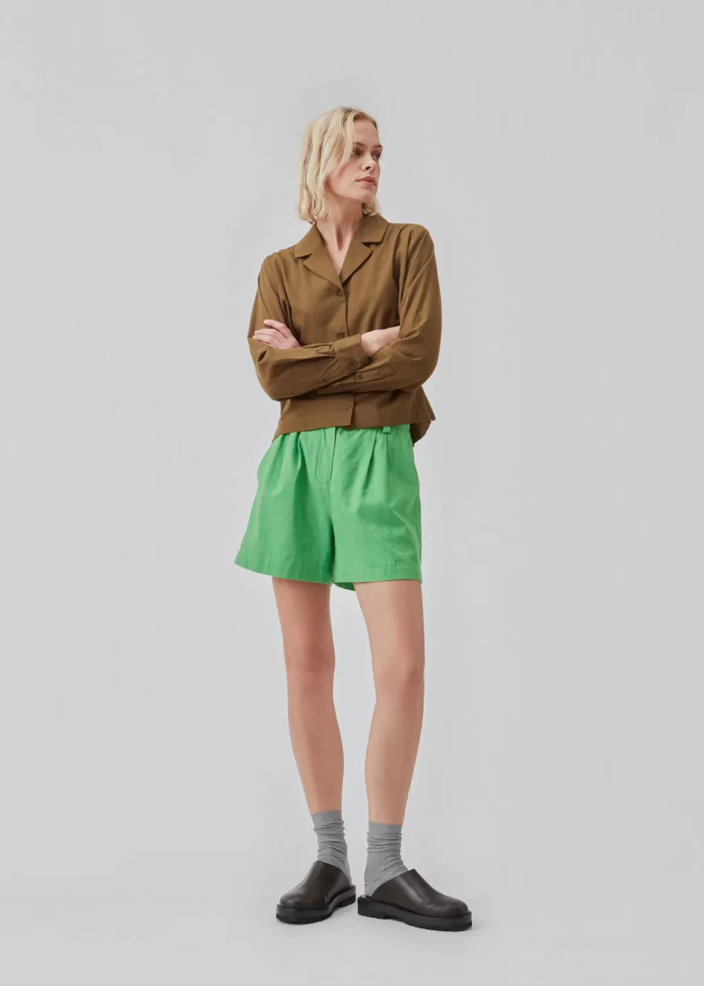 New Modström Cydneymd Shorts Classic Green