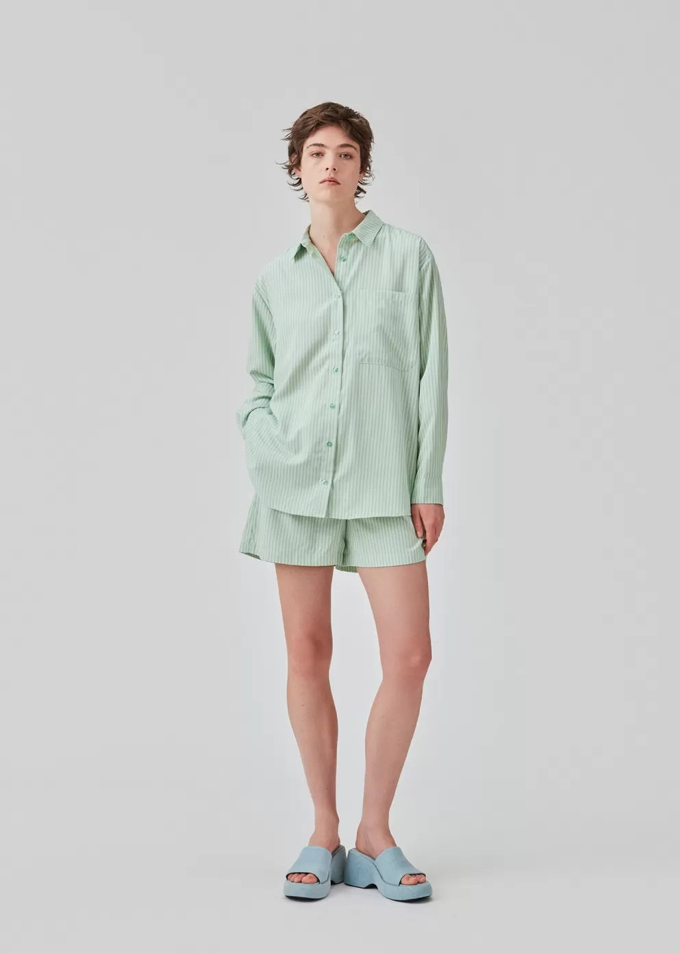 Cheap Modström Dannymd Shirt Calm Jade