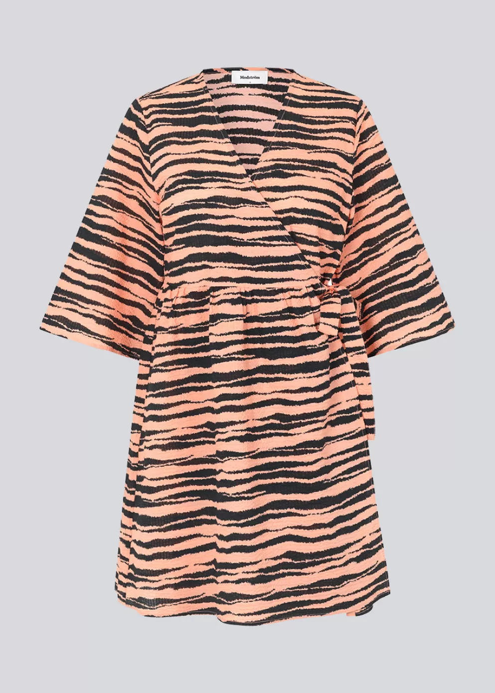 Best Modström Dasiamd Print Wrap Dress Tiger Peach