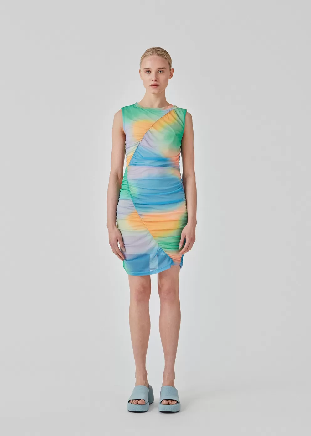 Discount Modström Dinnemd Print Dress Rainbow Blur