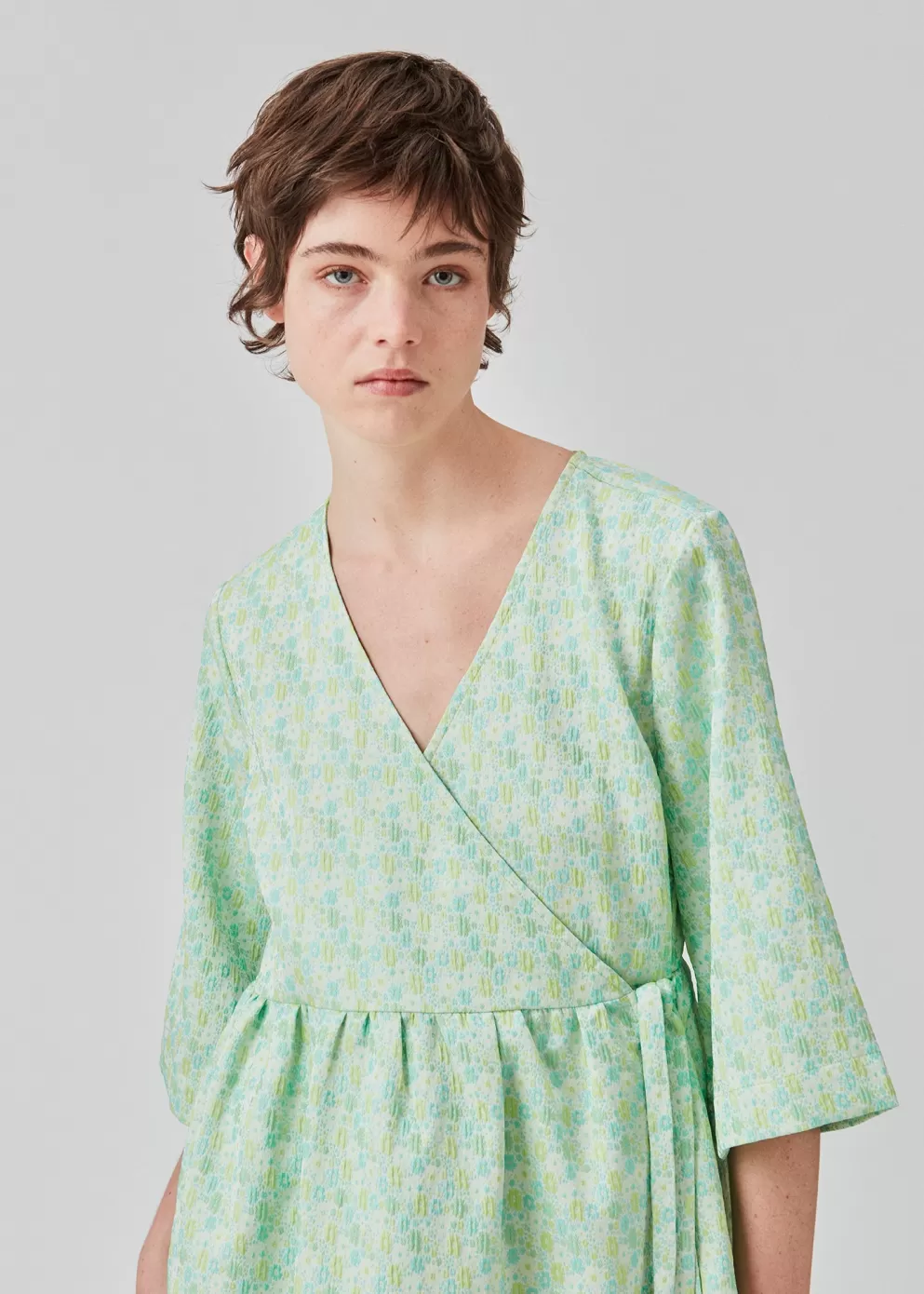 Clearance Modström Dorianmd Wrap Dress Calm Jade