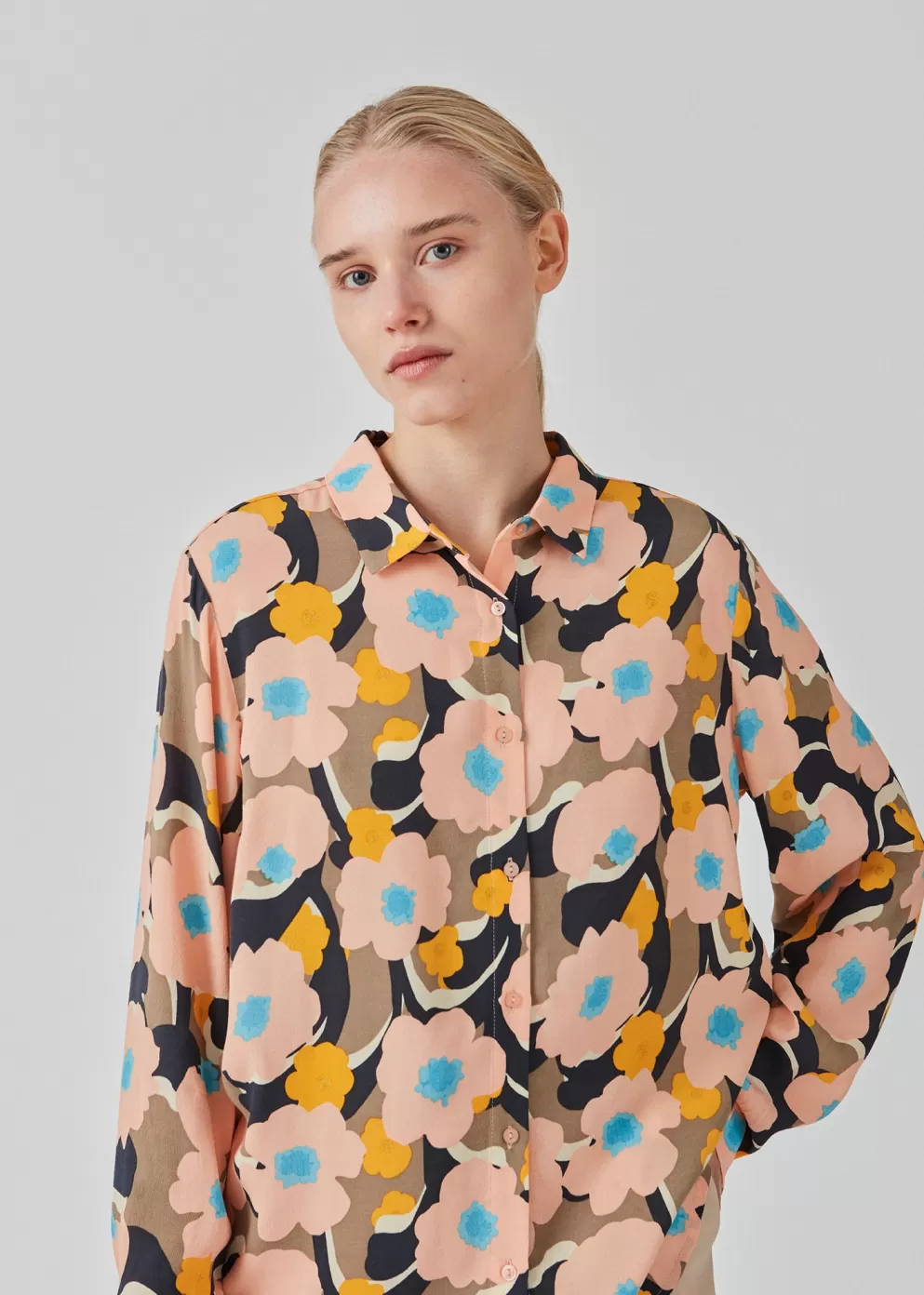 Best Modström Dustinmd Print Shirt Sunset Bouquet