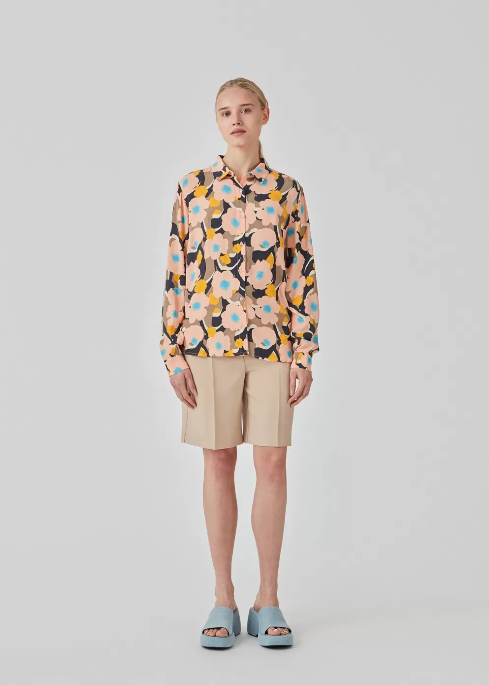 Best Modström Dustinmd Print Shirt Sunset Bouquet