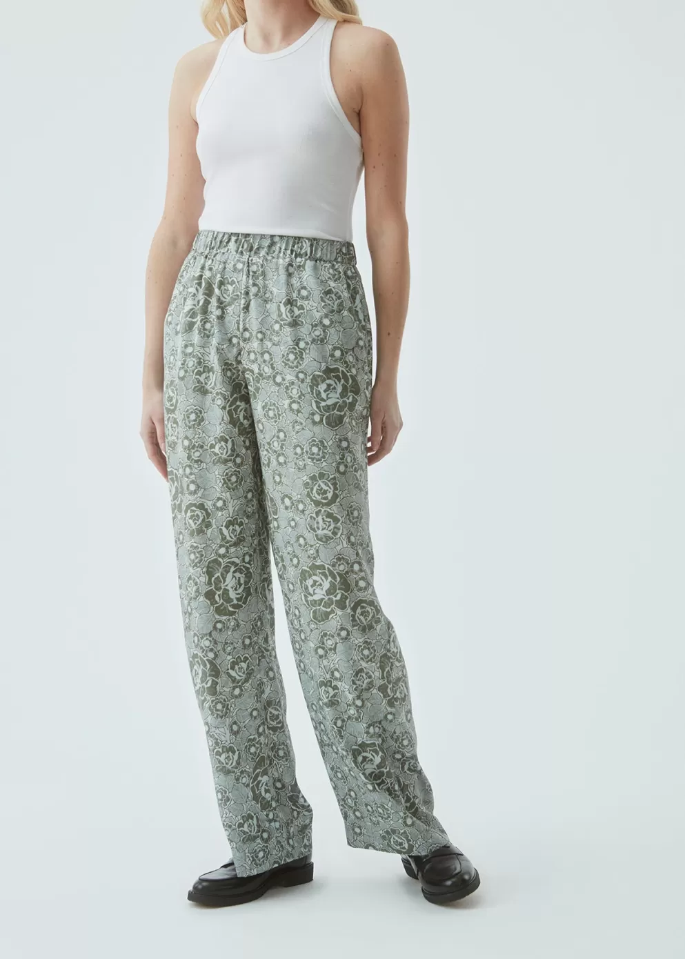 Best Modström Leo Print Pants Sage Rose