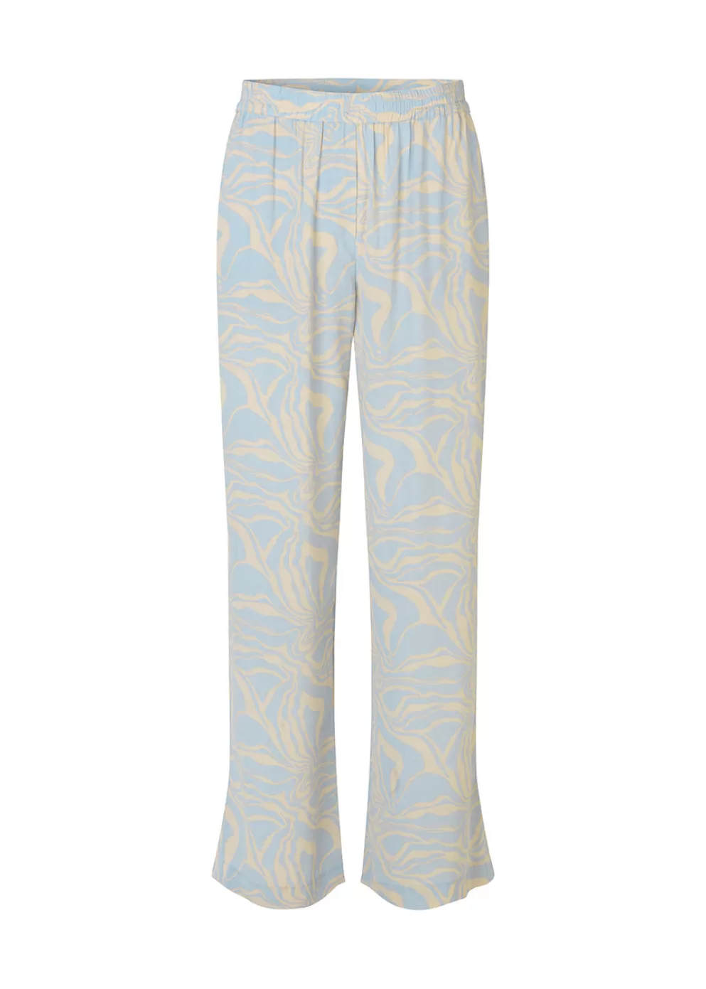 Hot Modström Palmmd Print Pants Ocean Sky