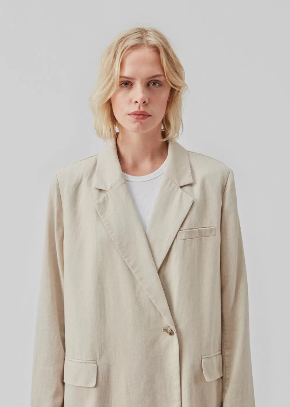 Hot Modström Parkmd Blazer Cream Milk