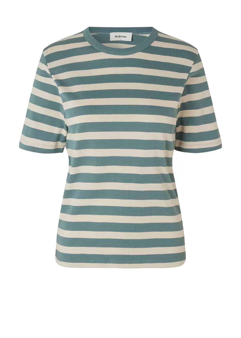 Cheap Modström Raffimd Ss T-Shirt Sea Sand Stripe