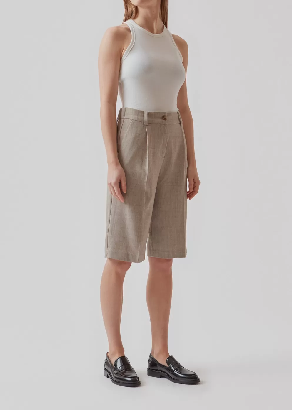 Best Sale Modström Raphaelmd Shorts Beige Melange