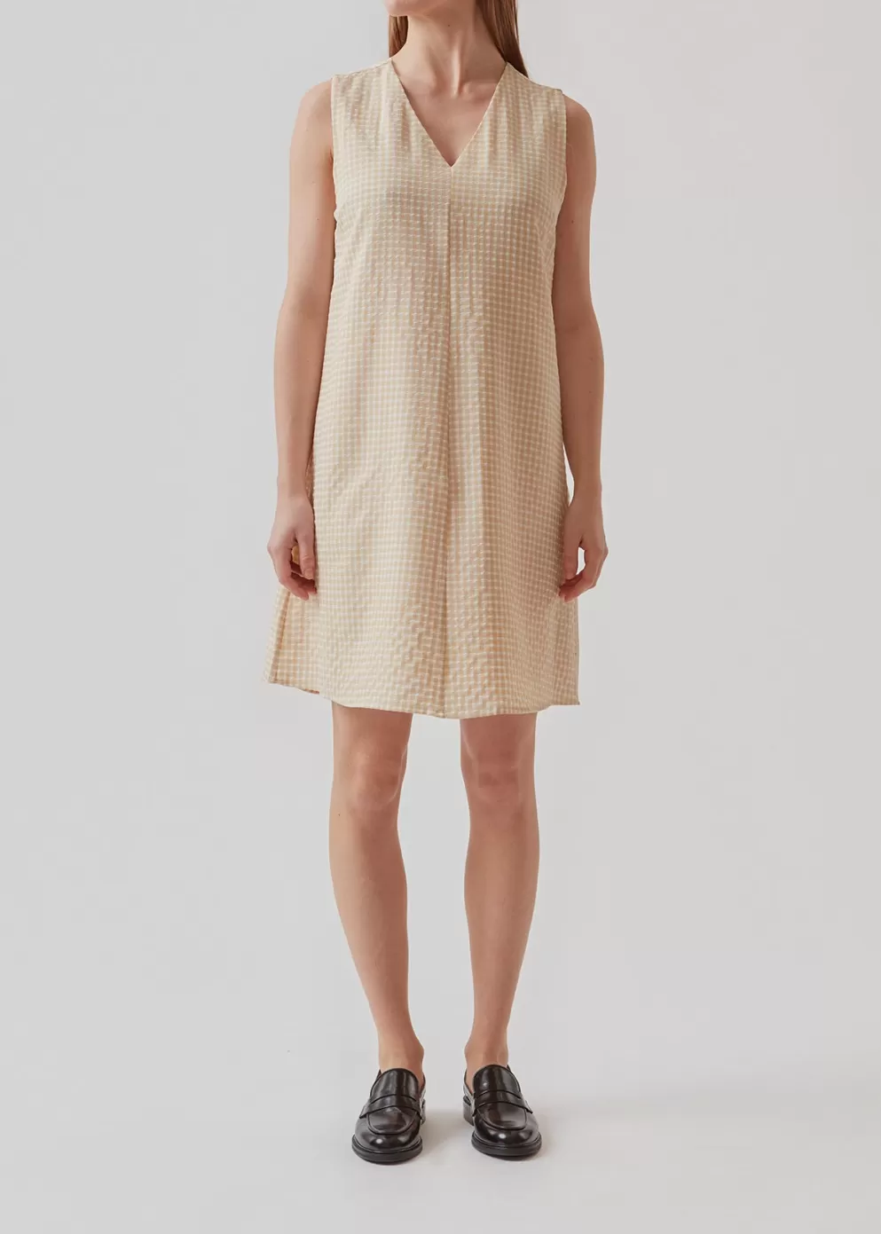 Outlet Modström Rimmemd Dress Beige Check