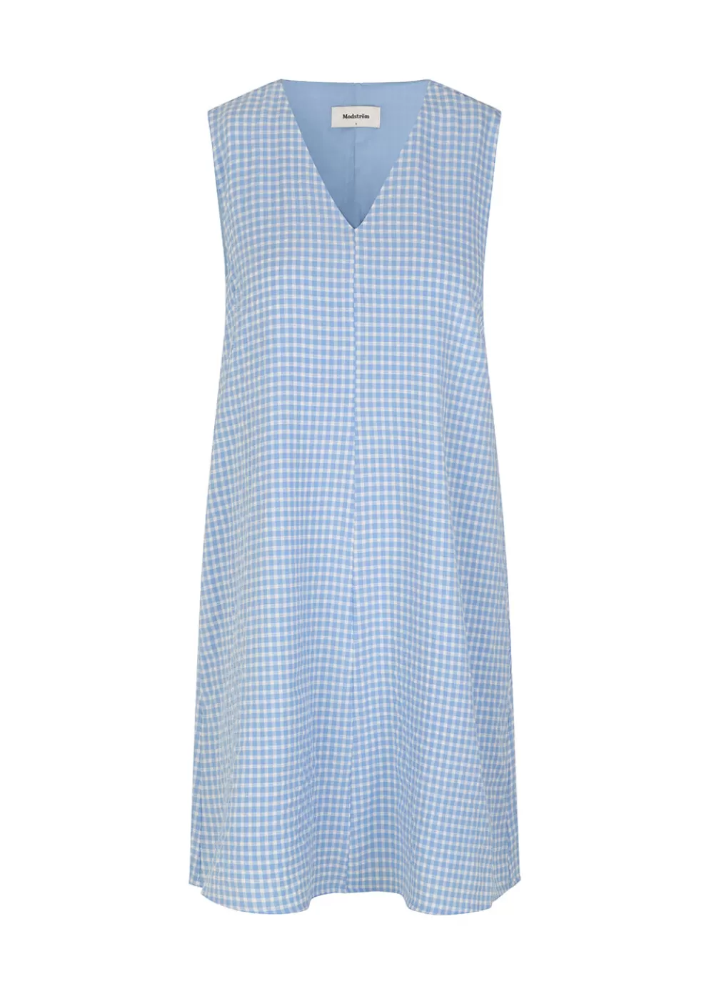 Best Modström Rimmemd Dress Light Blue Check