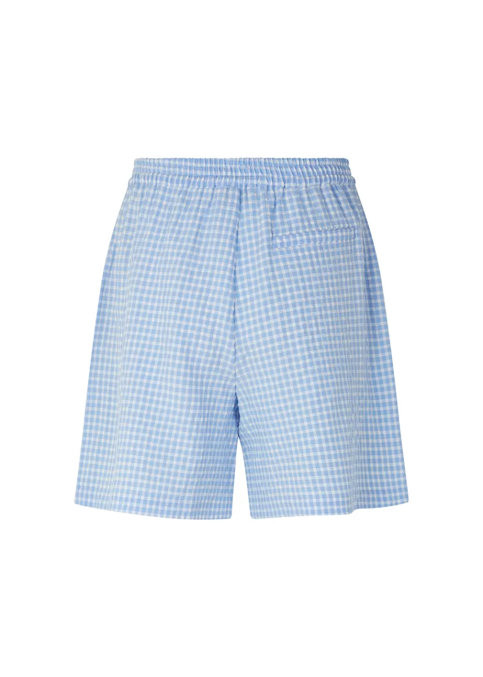 Shop Modström Rimmemd Shorts Light Blue Check