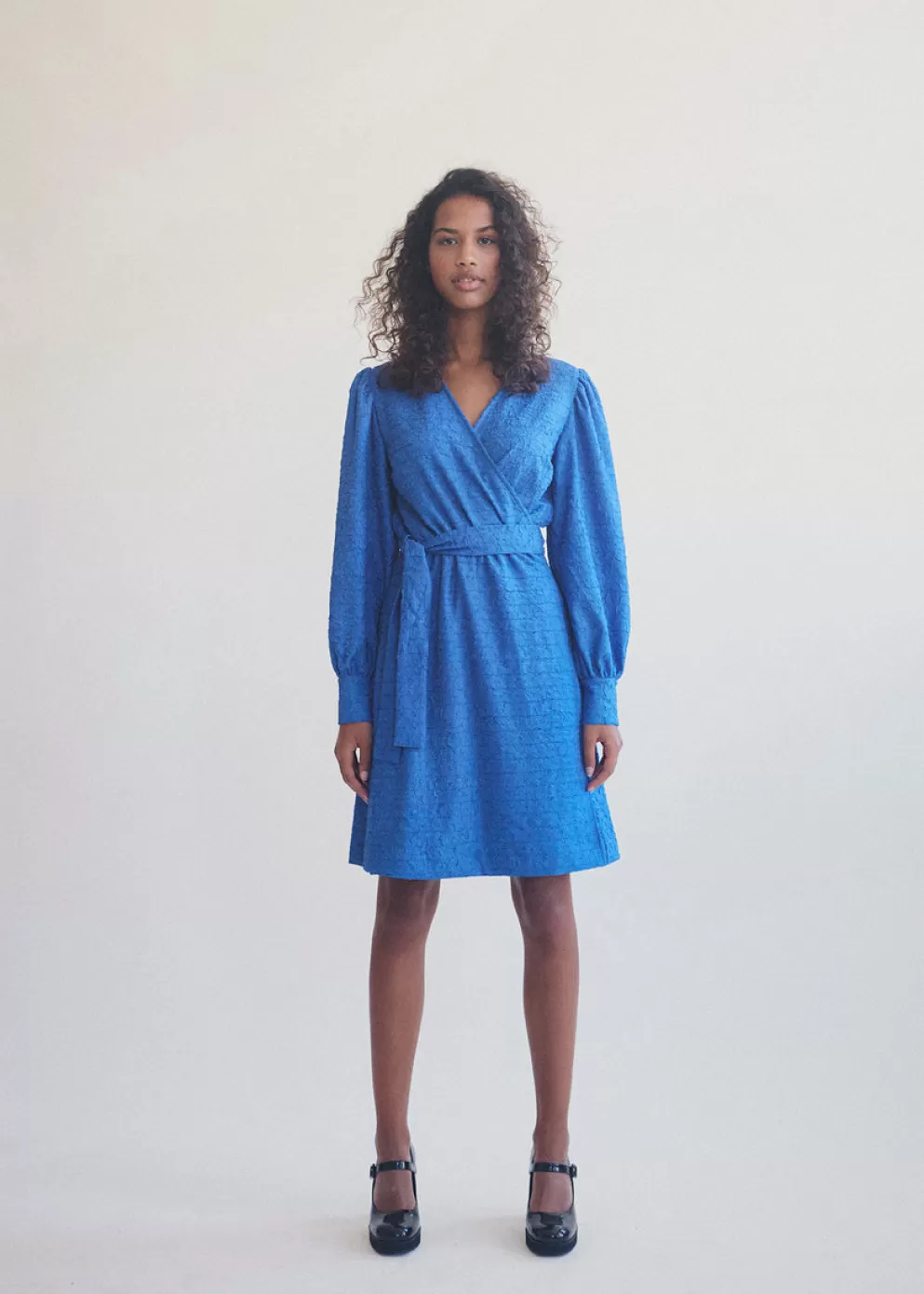 Best Sale Modström Talissamd Wrap Dress Bright Ocean