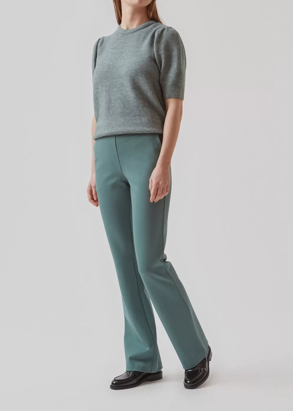 Fashion Modström Tanny Flare Pants Stormy Sea