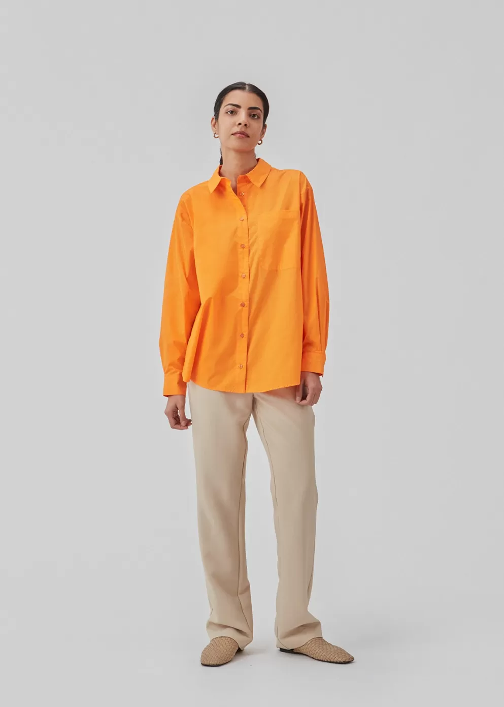 Store Modström Tapirmd Shirt Vibrant Orange